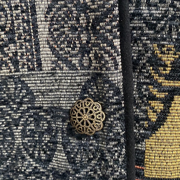 Christopher & Banks Vintage Jacquard jacket size m perfect cond - Picture 3 of 8